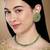 Aheli green choker necklace earring bridal jewellery set