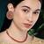 Aheli rani pink choker necklace & stud earring bridal jewellery set