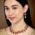 Aheli traditional flower shape kundan fashion necklace earring set
