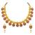 Aheli traditional flower shape kundan fashion necklace earring set