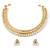Aheli traditional white pearl traditional choker necklace & earrings jewellery set