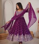 Stylish Anarkali Suit Set Floral Kurti Suit Set