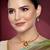 Aheli red green pearl necklace earrings set indian traditional ethnic jewellery set
