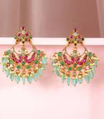 Aheli rani pink traditional ethnic dangle earrings for women
