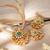 Aheli green traditional necklace earrings jewelry set for women