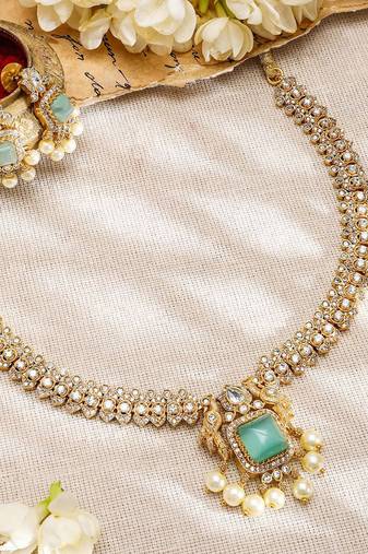 Aheli traditional ethnic necklace earrings set for women