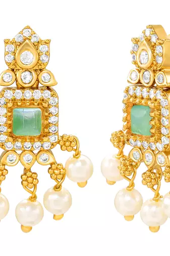 Aheli traditional ethnic necklace earrings set for women