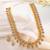 Aheli indian traditional coin tessel long necklace earrings set for women