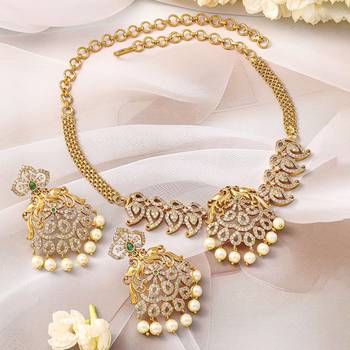 Aheli traditional necklace earrings set for women indian ethnic jewelry 1