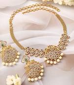 Aheli traditional necklace earrings set for women indian ethnic jewelry