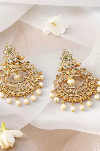 Aheli traditional indian jewelry set for women necklace with earrings set