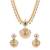Aheli ethnic lakshmi design necklace and earrings set for women jewelry