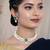 Aheli green indian traditional crystal pearl beaded choker necklace jewellery set