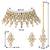 Aheli white crystal necklace earring maang tikka traditional jewellery set