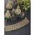 Aheli green crystal choker floral necklace chandbali earring maang tikka jewellery set