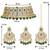 Aheli green crystal choker floral necklace chandbali earring maang tikka jewellery set
