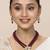 Aheli crystal pearl long necklace with drop earrings traditional ethnic jewellery set
