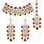 Aheli traditional maroon kundan pearl bridal choker necklace jewellery set with earring maang tikka