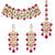 Aheli traditional kundan pearl bridal choker necklace earring maang tikka jewellery set