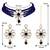 Aheli kundan pearl floral choker necklace earring maang tikka traditional jewellery set