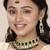 Aheli traditional kundan choker necklace jewellery set with dangle earring maang tikka