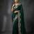 Green embellished saree with embellished blouse