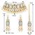 Aheli traditional kundan choker necklace with earring maang tikka jewellery set