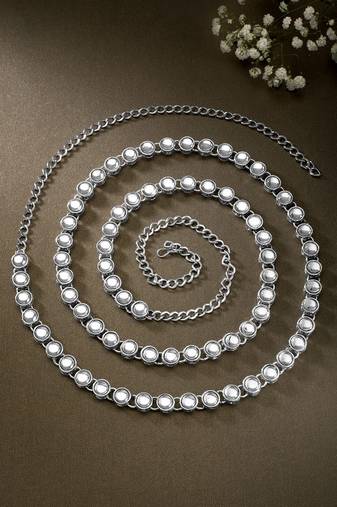 Aheli traditional jewellery wedding bridal kundan waist belt kamar bandh belly chain for women