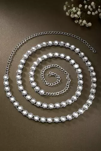 Aheli traditional jewellery wedding bridal kundan waist belt kamar bandh belly chain for women