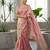 Pink embellished saree with embellished blouse