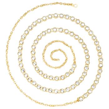 Aheli traditional wedding bridal kundan waist belt kamar bandh belly chain for women 3