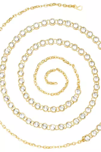 Aheli traditional wedding bridal kundan waist belt kamar bandh belly chain for women