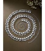 Aheli traditional jewellery white kundan waist belt kamar bandh belly chain gift for women