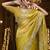 Yellow embellished saree with embellished blouse