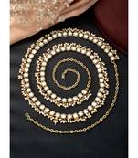 Aheli traditional jewellery white kundan waist belt kamar bandh belly chain gift for women