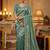 Green embellished saree with embellished blouse