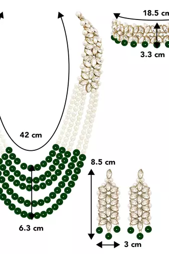Aheli indian traditional kundan bridal necklace jewellery set with earring maang tikka for women