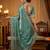 Green embellished saree with embellished blouse