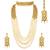 Aheli traditional kundan long necklace jewellery set with earring maang tikka for women