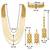 Aheli traditional kundan long necklace jewellery set with earring maang tikka for women