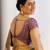 Purple embroidered blouse with embroidered saree