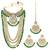 Aheli kundan bridal long necklace choker earrings maangtikka jewellery set for women