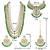 Aheli kundan bridal long necklace choker earrings maangtikka jewellery set for women