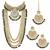Aheli traditional kundan wedding necklace earrings jewellery set for women