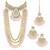 Aheli kundan bridal necklace earrings jewellery set for women
