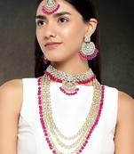 Aheli kundan traditional bridal jewellery set gift for women