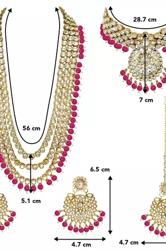 Aheli kundan traditional bridal jewellery set gift for women