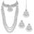 Aheli kundan faux bead bridal necklace jewellery set for women