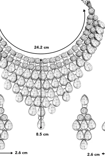 Aheli ethnic indian traditional kundan dulhan bridal with earring maang tikka jewellery set