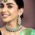 Aheli kundan green faux pearl wedding choker necklace with earring maang tikka jewellery set